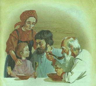 Tolstoy old grandfather and granddaughter story