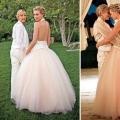 The most beautiful wedding dresses of celebrities (with photo)