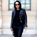 The best combinations with leather jackets Black leather jacket for women with what to wear