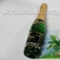 Champagne bottle, decorated with candy and ribbons: step-by-step master classes. Decoration of wine bottle by March 8