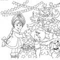 DIY Christmas paper garlands: decor ideas Garland coloring