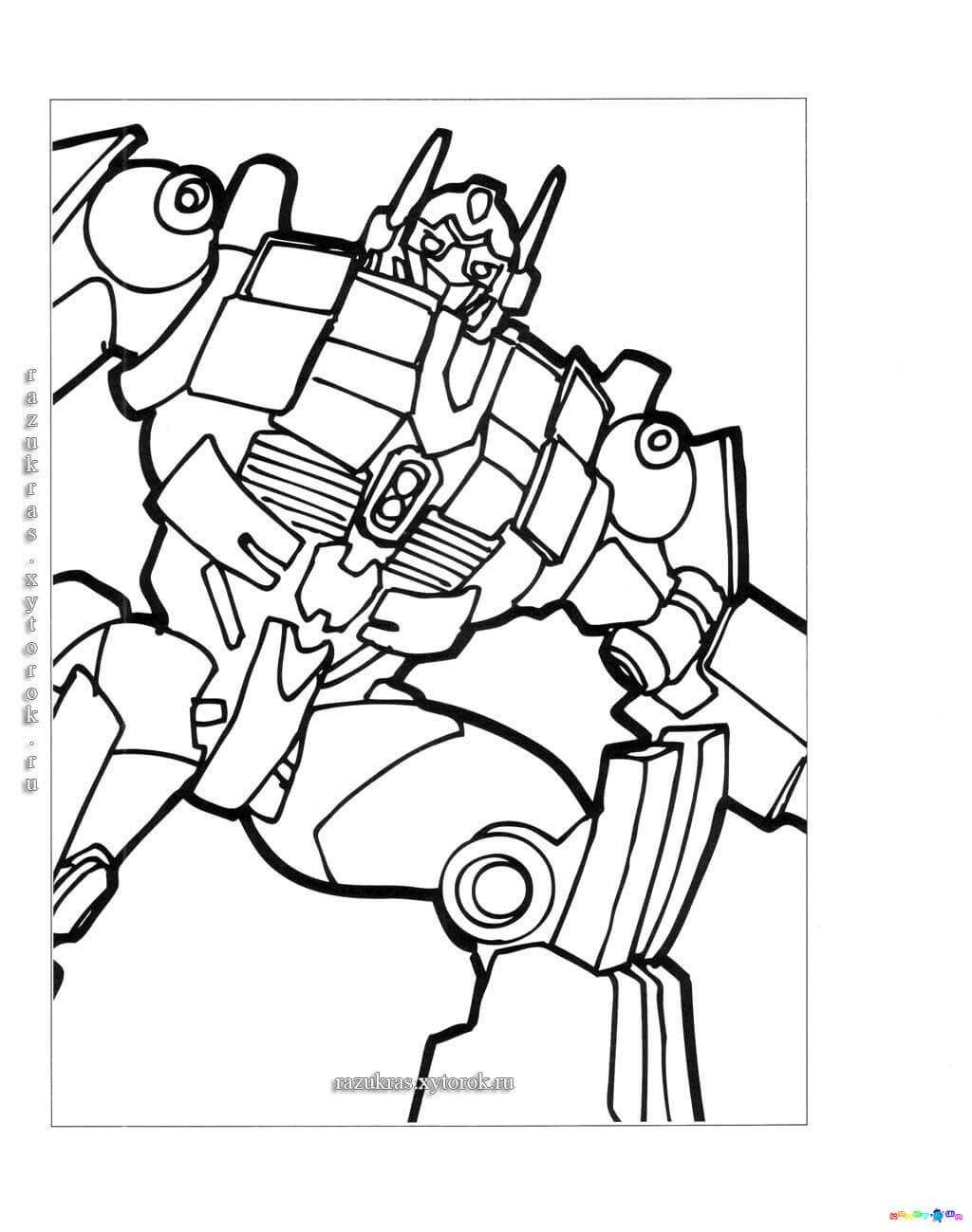 Transformers robots for coloring